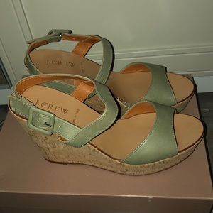 J.crew Maryanne Cork Wedges